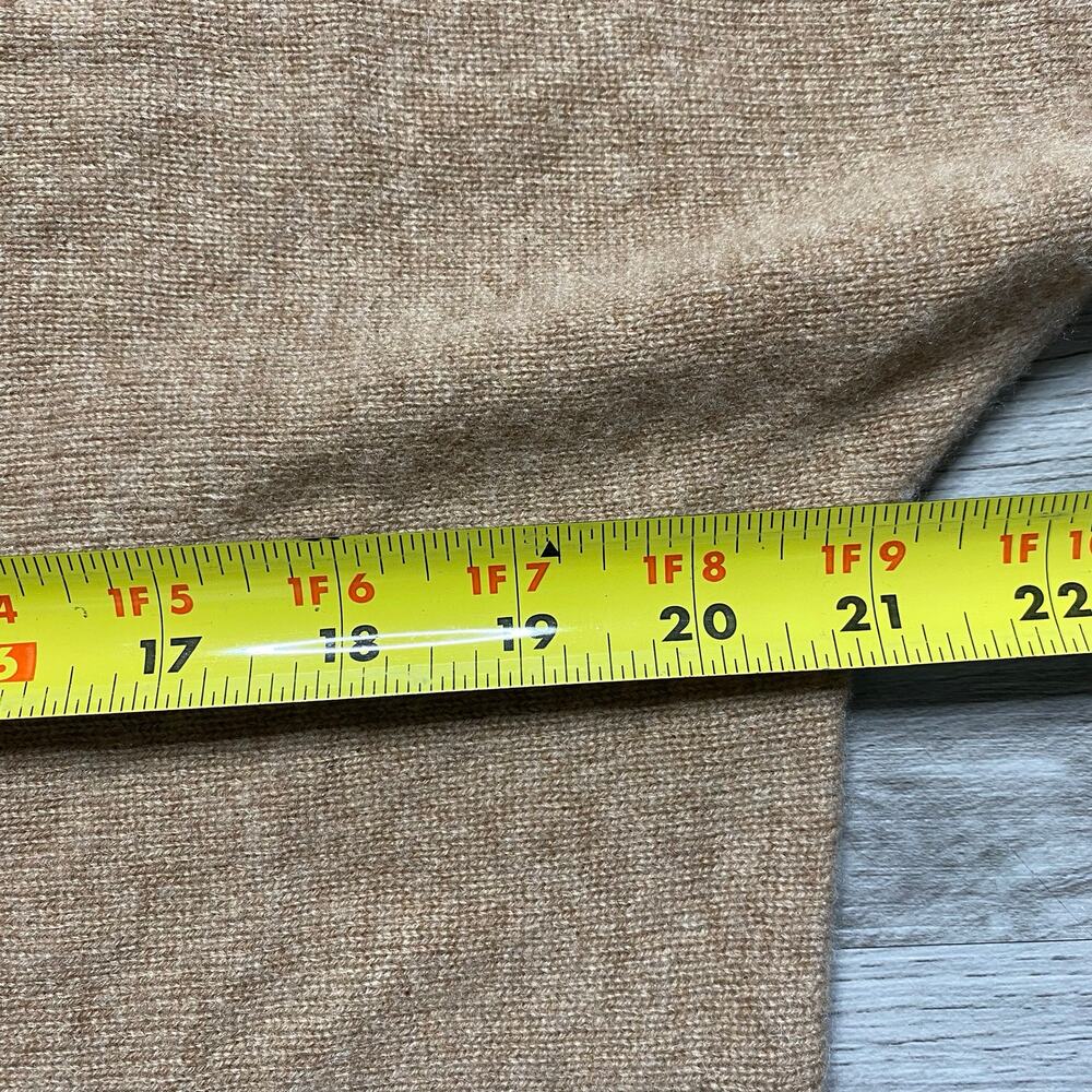 Charter Club Cashmere Sweater Set Pants Medium Light Brown Oatmealish - Picture 11 of 11